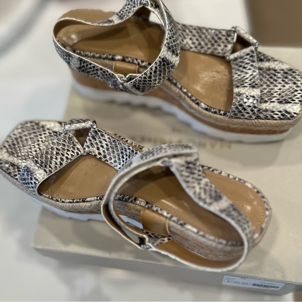 Marc Fisher Snakeskin Pattern Sandals - Picture 3 of 6